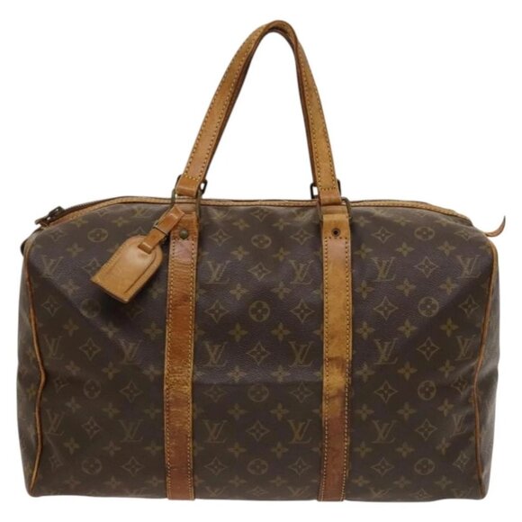 LOUIS VUITTON Monogram Sac Souple 45 Boston Bag LV Auth - Picture 2 of 16